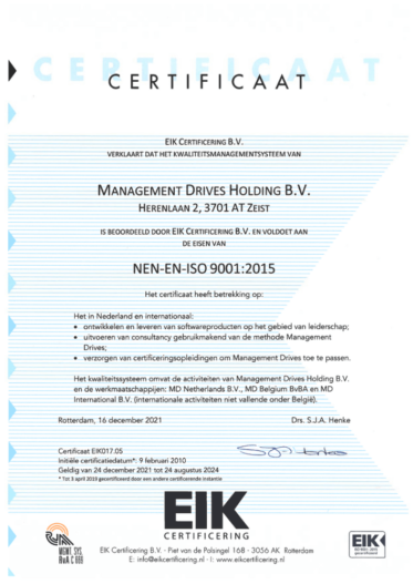Iso certificate Management Drives